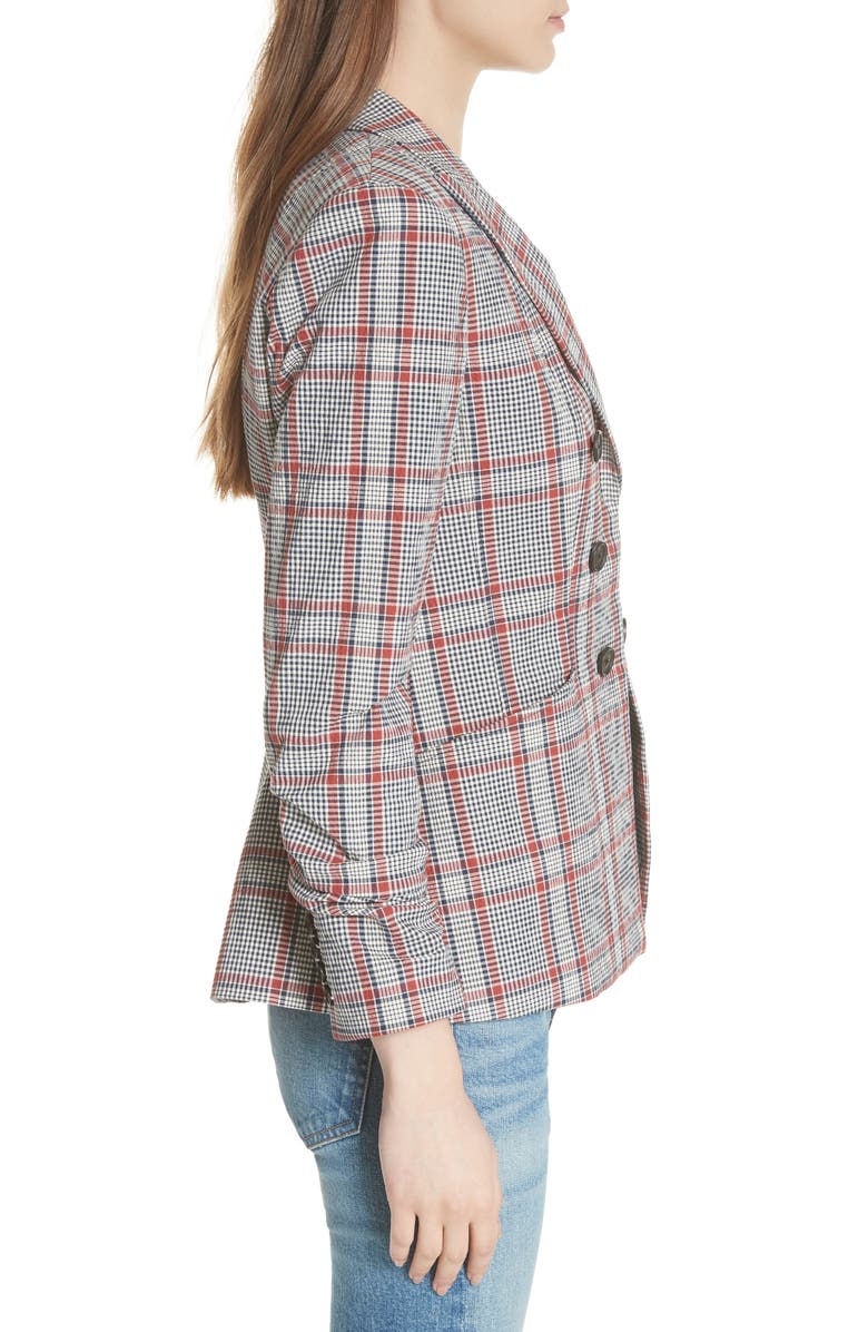 Veronica Beard Caldwell Plaid Dickey Jacket, Alternate, color,