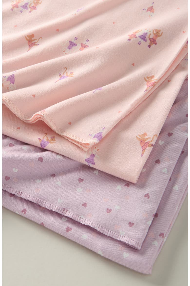 2-Pack Assorted Knit Swaddles, Alternate, color, PINK BALLET HEART PACK