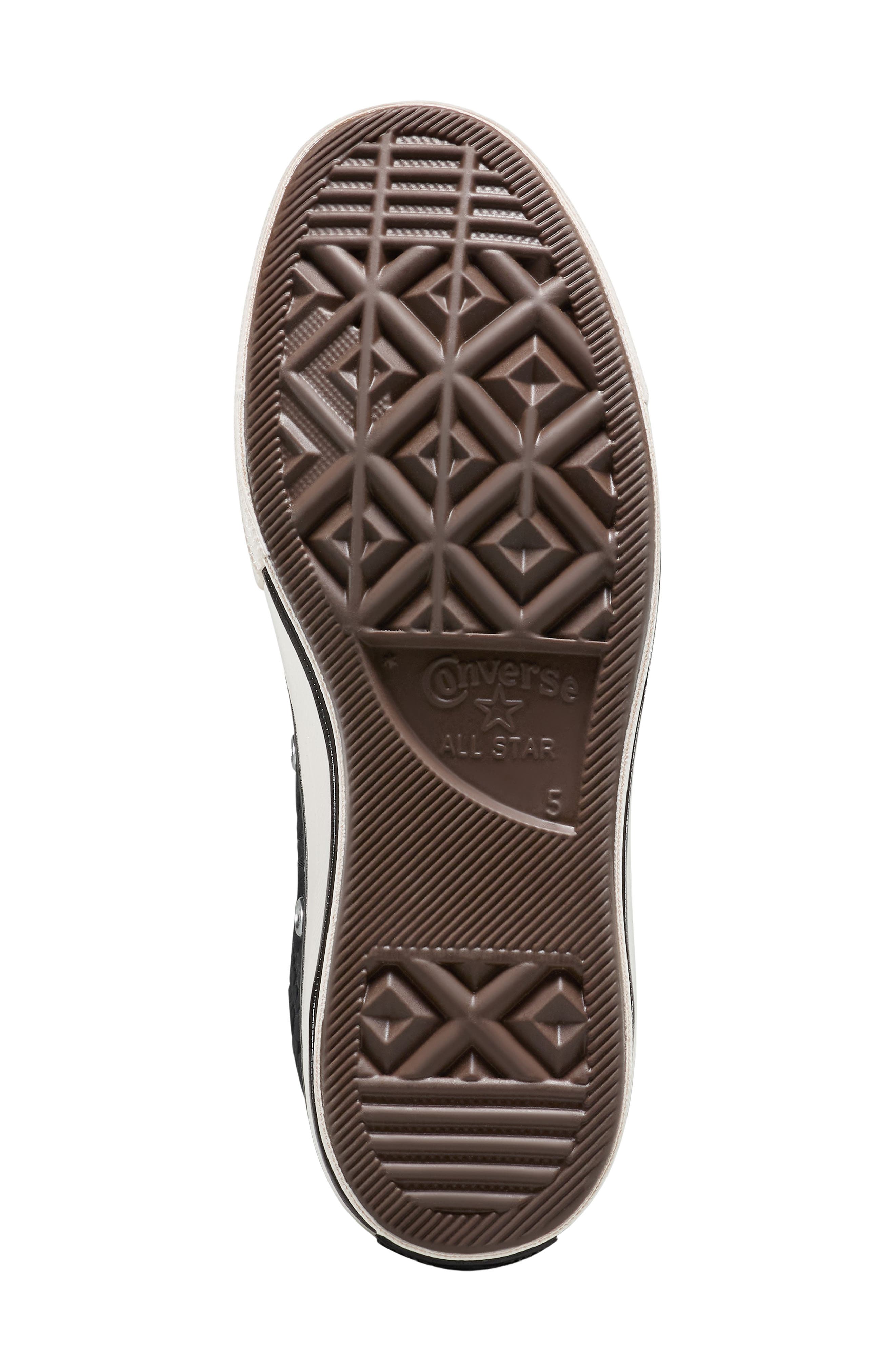 Converse Gender Inclusive Chuck 70 Leopard Flocked Satin Low Top Sneaker, Alternate, color, Black/ Egret/ Total Eclipse