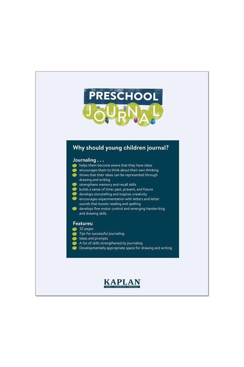 Preschool Journals - Set of 10, Alternate, color, White