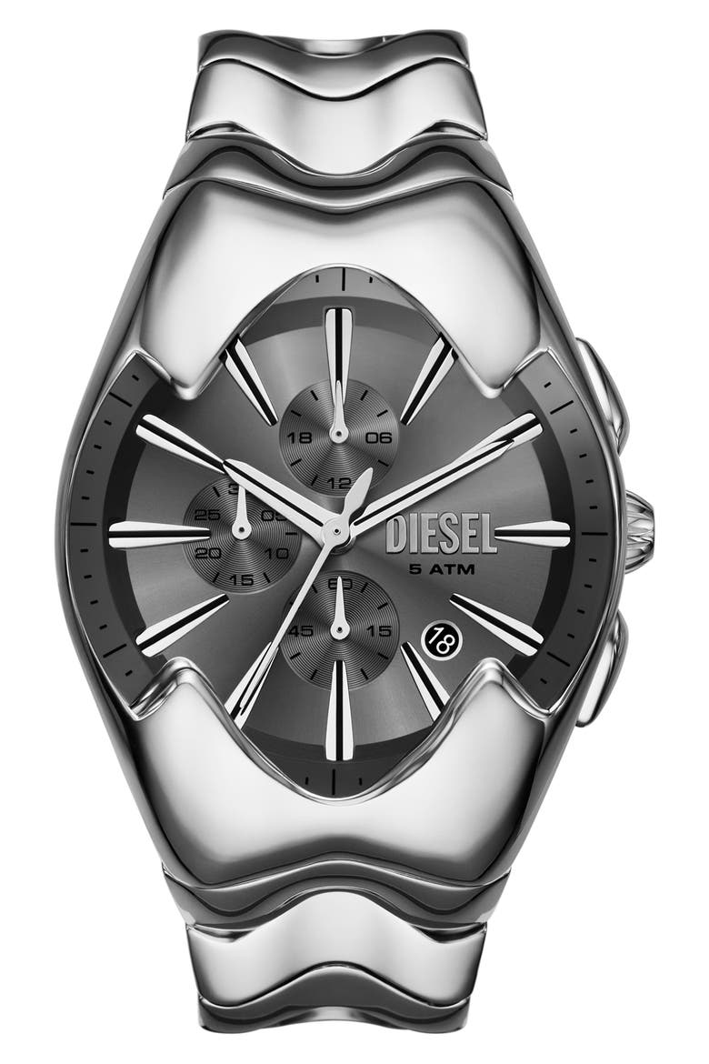 Mercurial Tonneau Chronograph Bracelet Watch, 45mm x 28mm, Main, color, SILVER