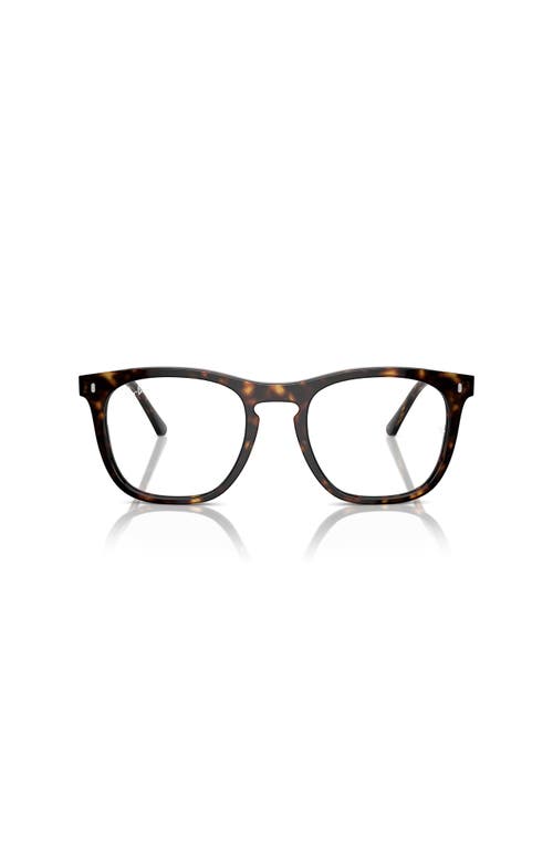 Ray Ban Ray-ban 51mm Square Optical Glasses In Brown
