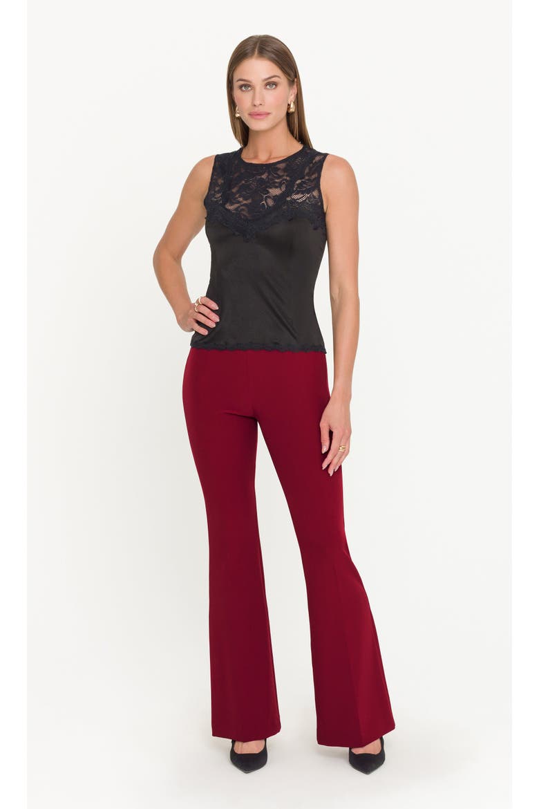 Elise Crepe Pants, Main, color, Crimson
