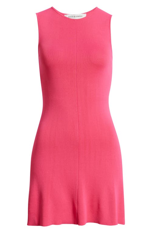 Solid & Striped The Lucerne Sleeveless Knit Minidress In Pink