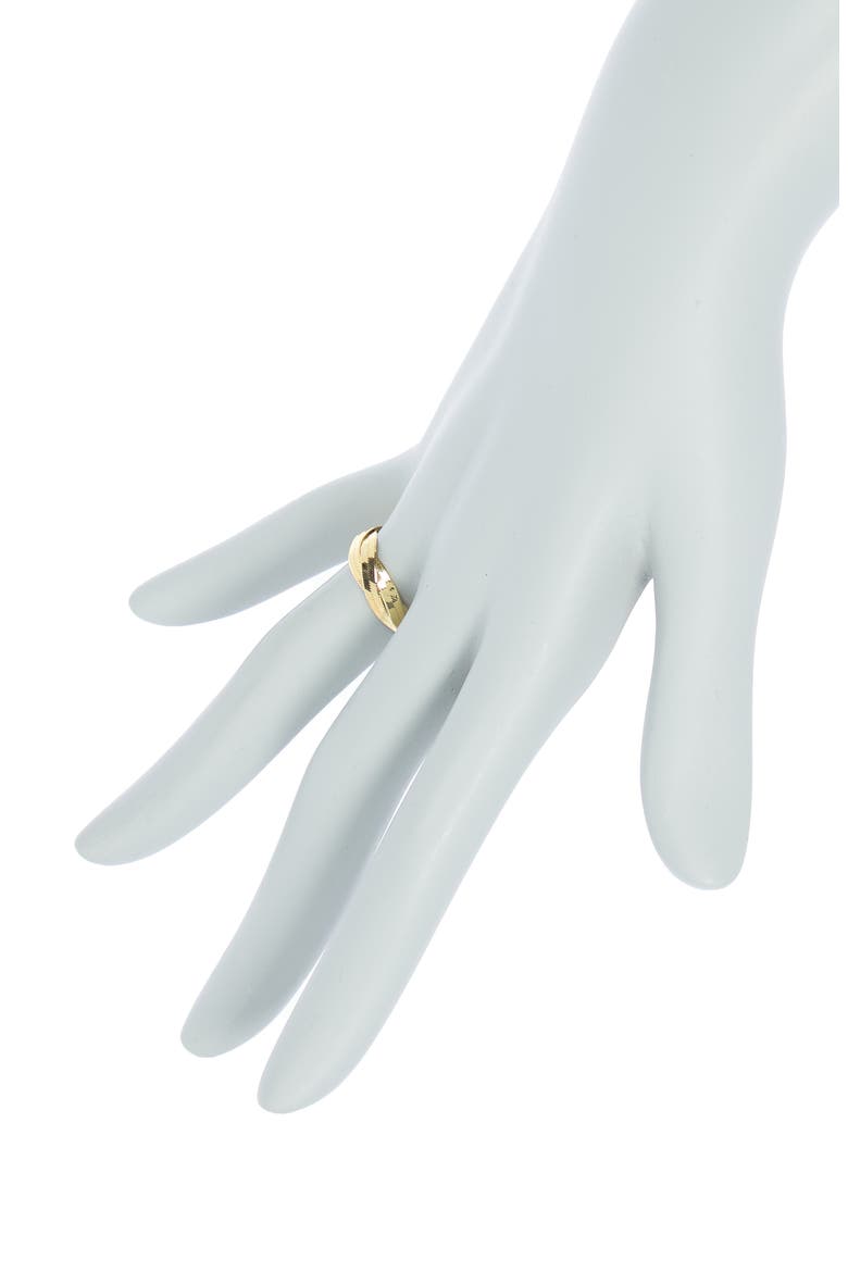 14K Yellow Gold Triple Braided Band Ring, Alternate, color, YELLOW GOLD