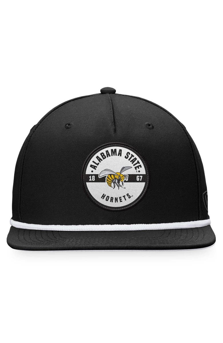 TOP OF THE WORLD Men's Top of the World Black Alabama State Hornets Bank Hat, Alternate, color, Black