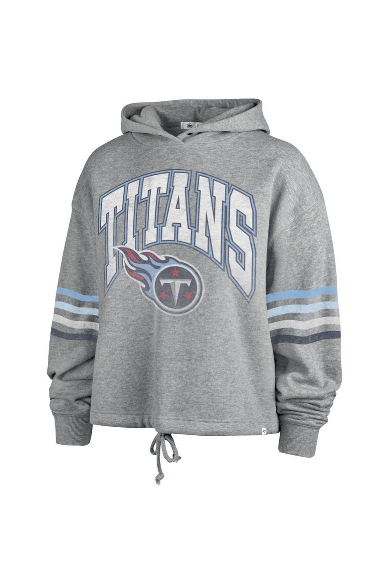 Women's '47 Heather Gray Tennessee Titans Upland Bennett Pullover Hoodie, Alternate, color, Heather Gray