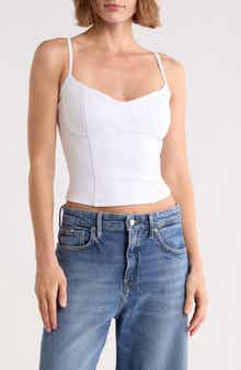 Good American Super Stretch Jersey Bustier Camisole