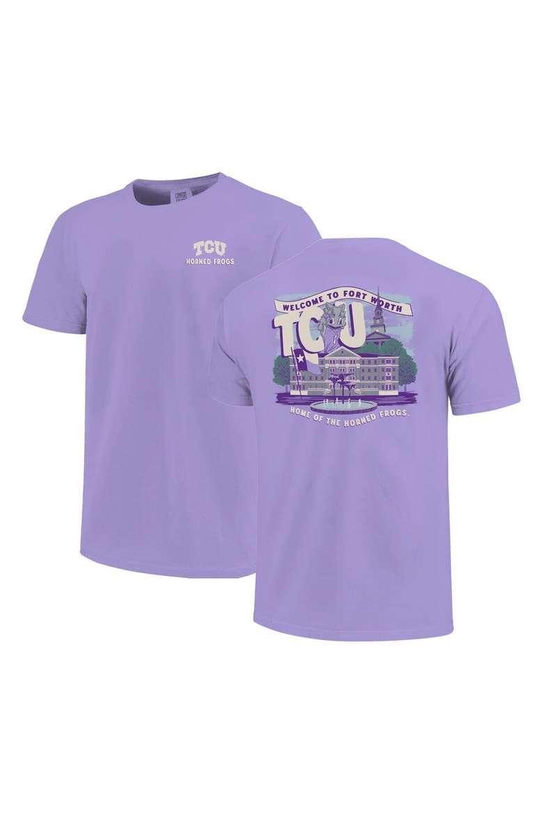 Youth  Purple TCU Horned Frogs Local Campus Scene T-Shirt, Main, color, Purple