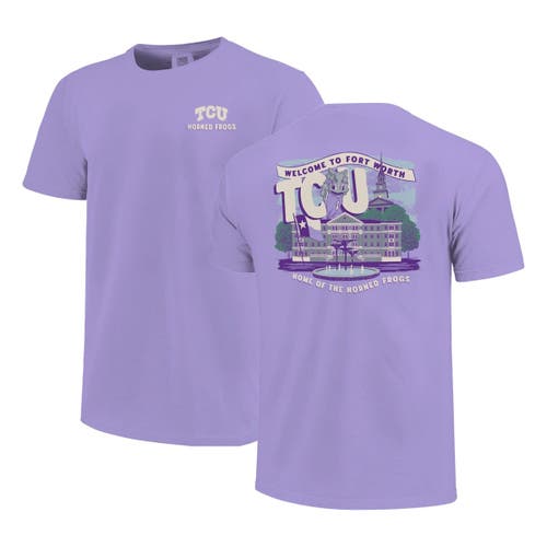 Image One Youth  Purple Tcu Horned Frogs Local Campus Scene T-shirt