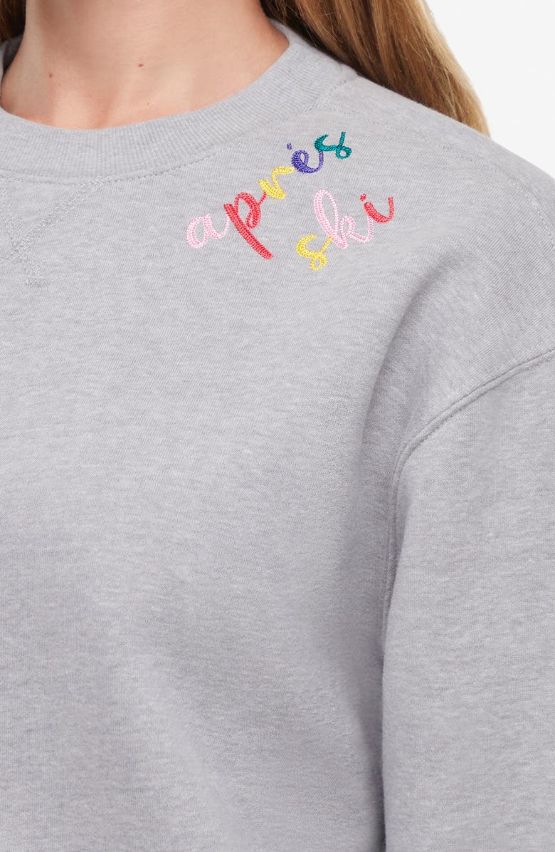 Wildfox Après Ski Charlie Sweatshirt, Alternate, color, Heather Grey