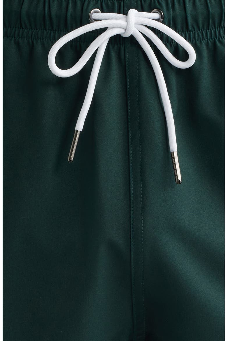 Green Course Stitch Swim Trunks, Alternate, color, GREEN