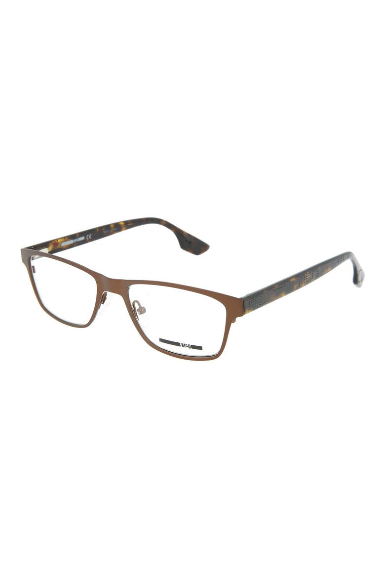 53mm Rectangular Optical Frames, Alternate, color, BROWN AVANA TRANSPARENT/ TRN