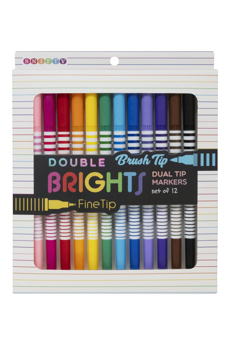 Kids' Brights Dual Tip Markers, Main, color, MULTI