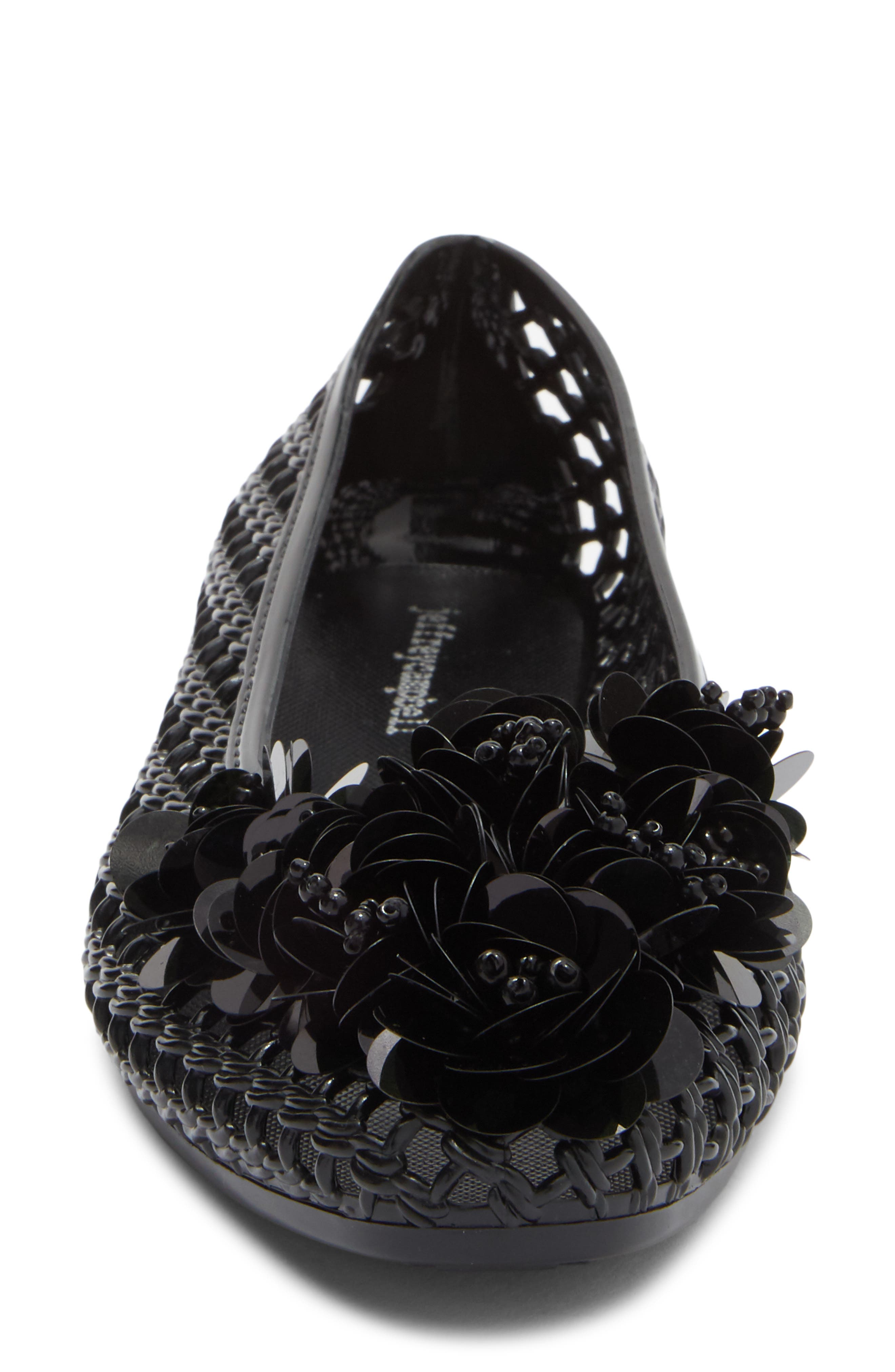 Jeffrey Campbell Whimzy Jelly Flat, Alternate, color, Black Combo