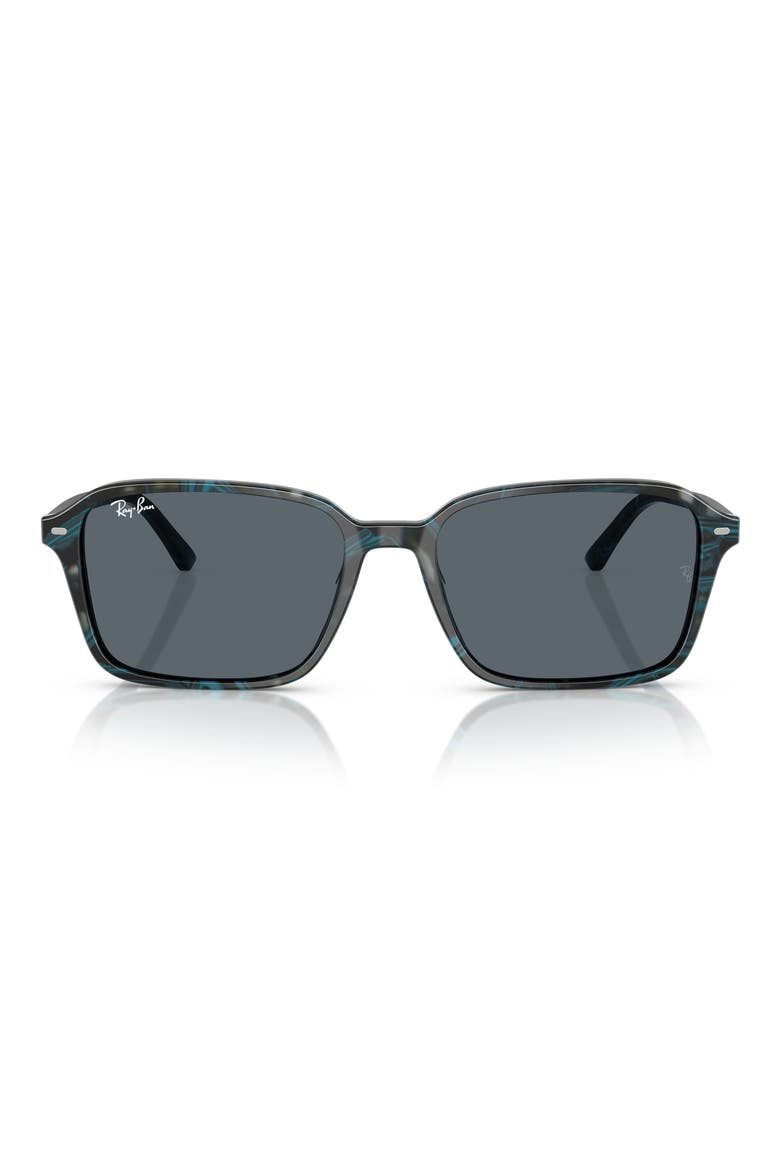 56mm Square Sunglasses, Main, color, BLUE