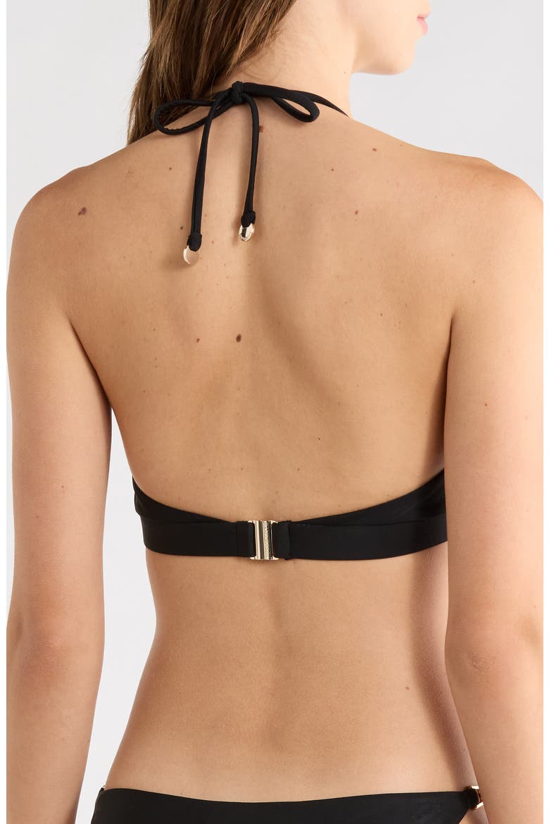 Ariel Bikini Top, Alternate, color, BLACK