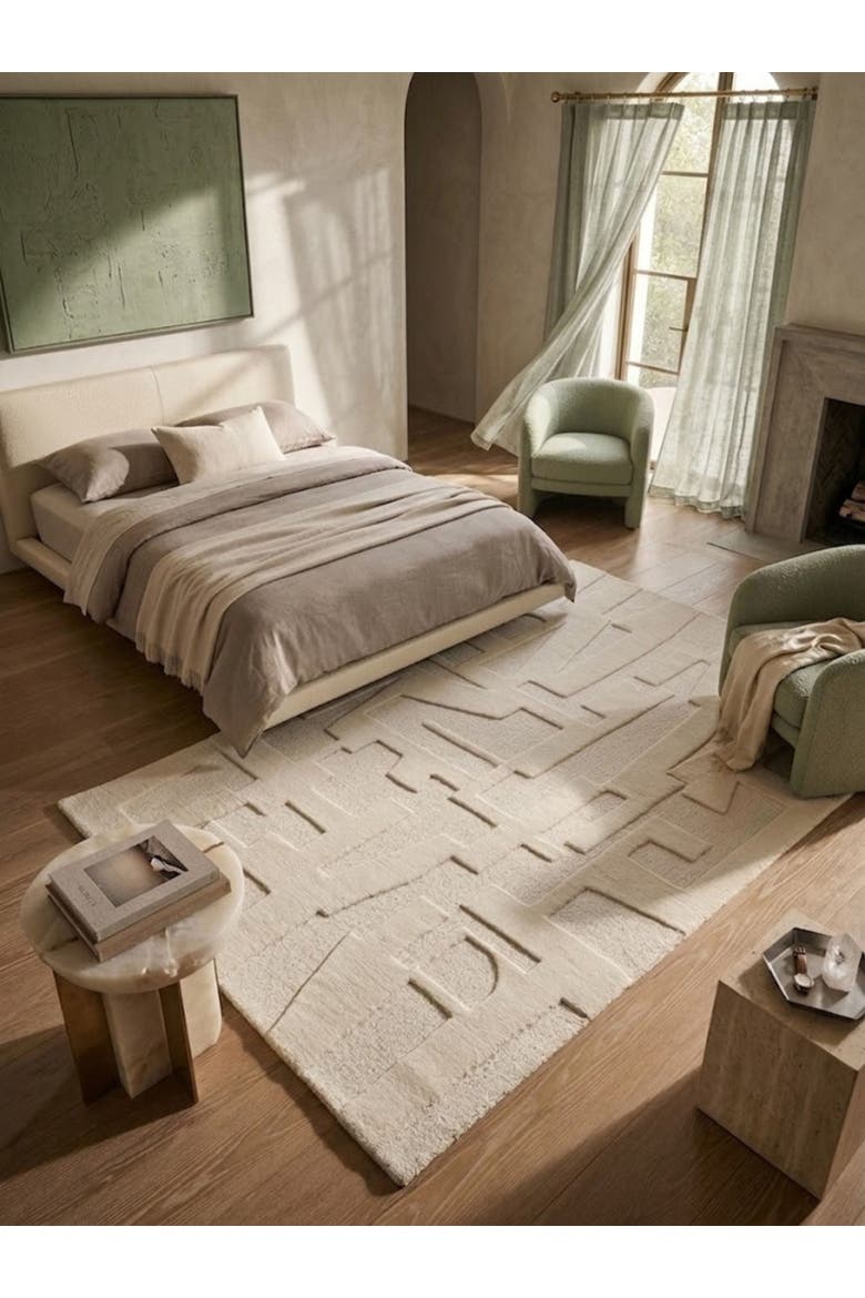 Furano Wool Rug, Alternate, color, Ivory