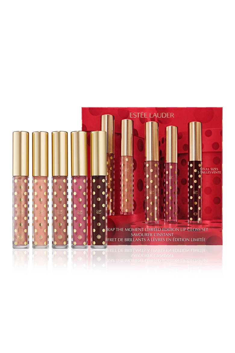 Unwrap The Moment Holiday Lip Gloss Gift Set $125 Value, Main, color, NO COLOR
