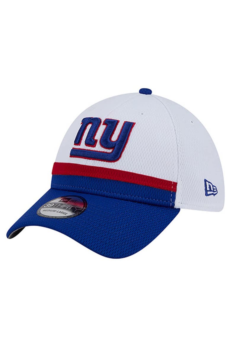 Men's New Era  White/Royal New York Giants Dashmark Rays 39THIRTY Flex Hat, Main, color, White