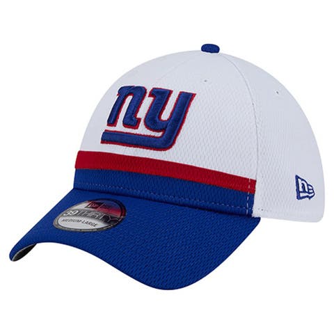 Men's New Era  White/Royal New York Giants Dashmark Rays 39THIRTY Flex Hat