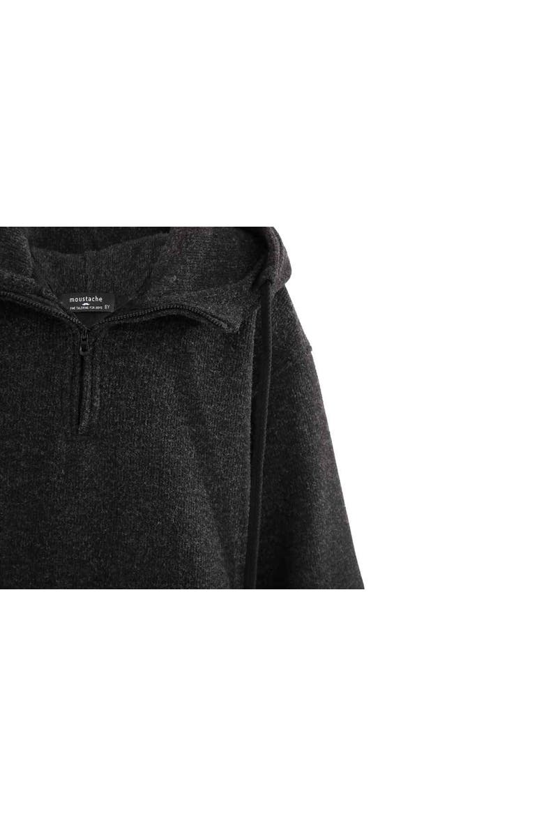Half-Zip Hooded Sweatshirt, Alternate, color, Grey