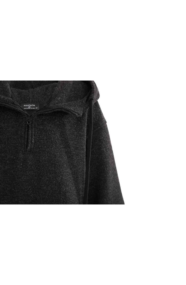 MOUSTACHE Half-Zip Hooded Sweatshirt, Alternate, color, Grey