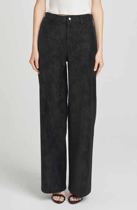 WAYF Freya Faux Suede Pants