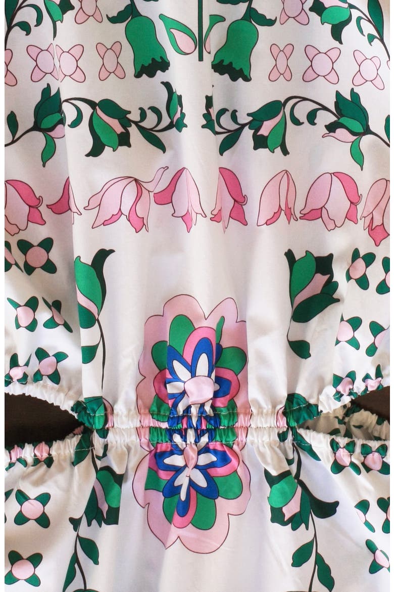 Danielle Green Garden Midi Dress, Alternate, color, Green