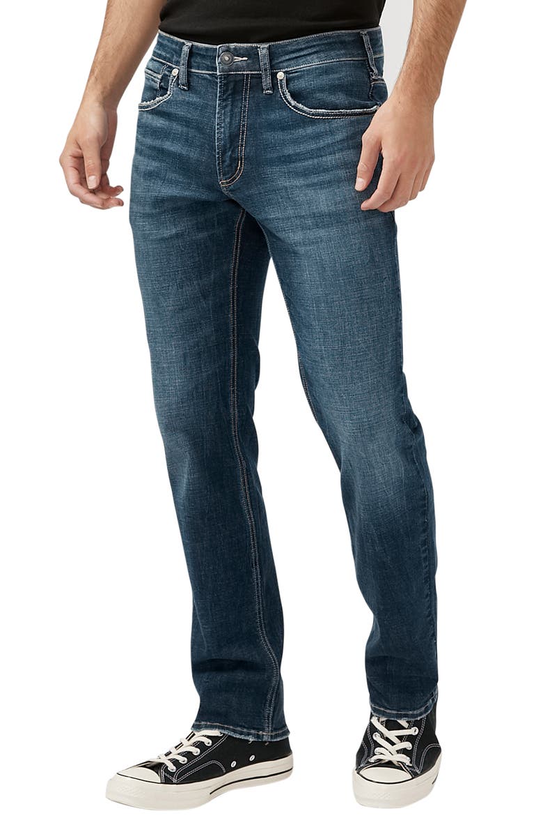 Silver Jeans Co. Allan Straight Leg Jeans, Alternate, color, 