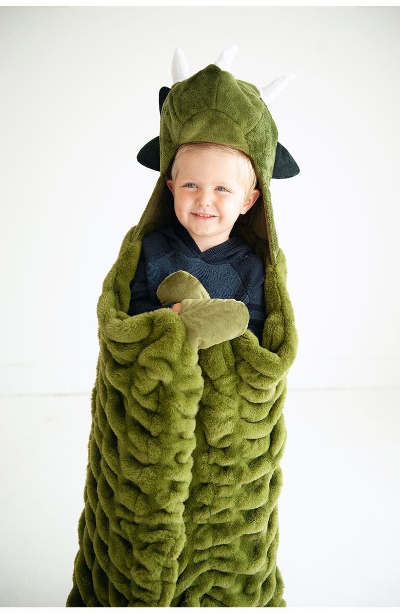 Minky Couture Huggable Dino, Alternate, color, Green