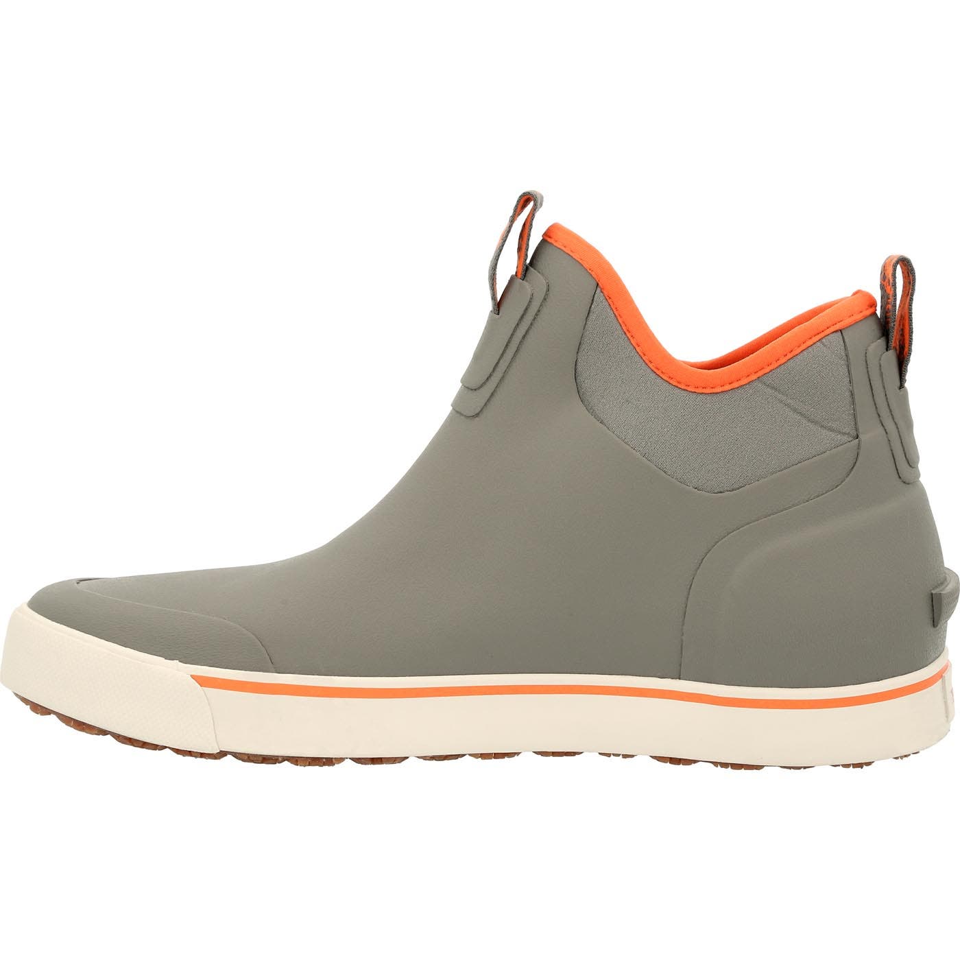 Rocky Drystrike Waterproof Gray & Orange Deck Boot, Alternate, color, Charcoal Grey Orange