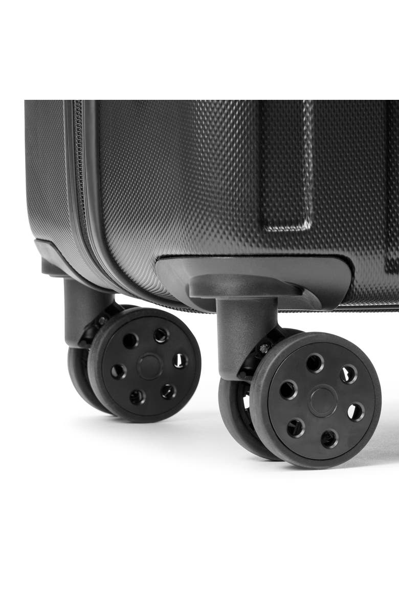 Lotus Upright Suitcase, Alternate, color, Black