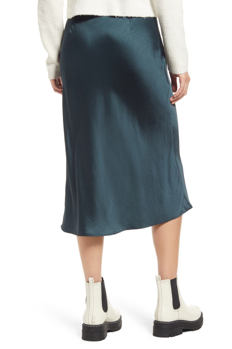 Midi Slip Skirt, Alternate, color, DARK SMOKE