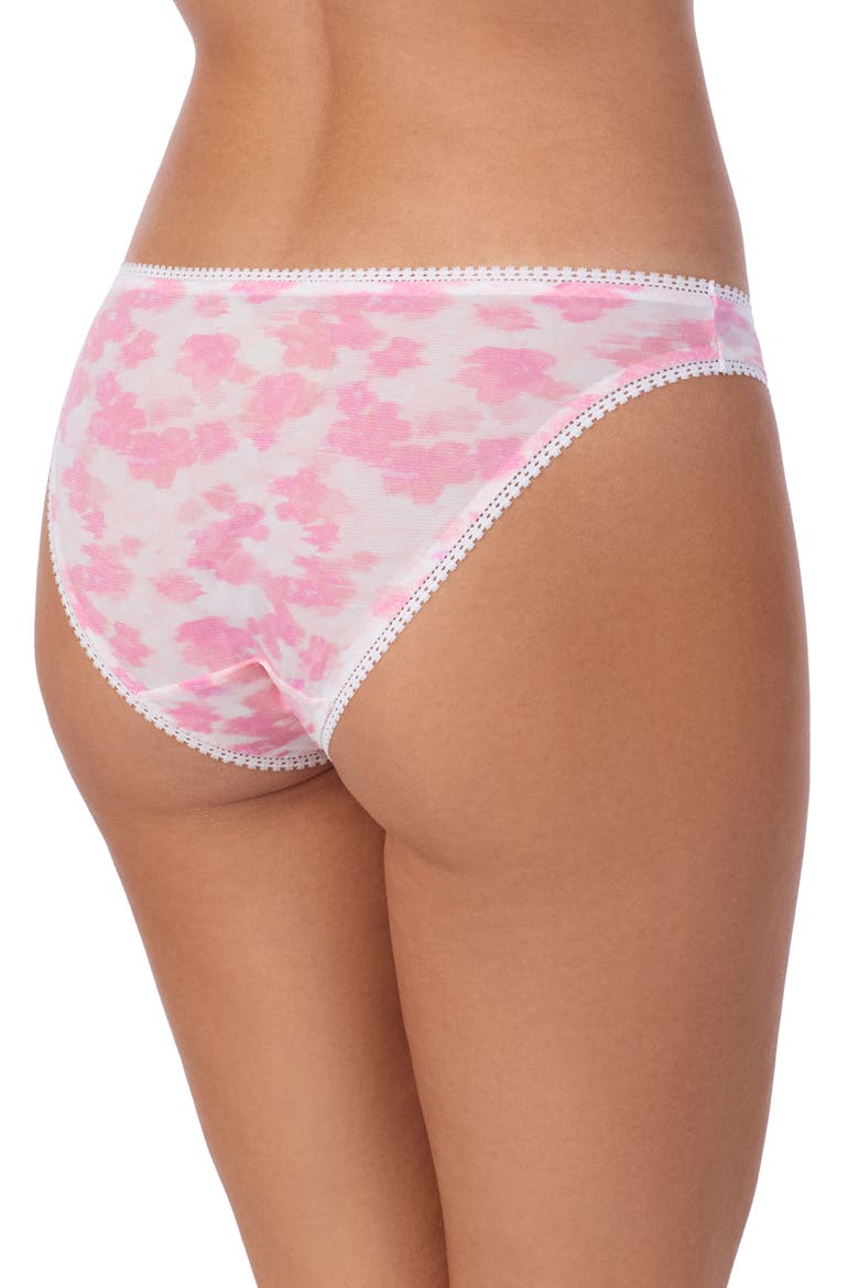 Triple Mesh Print Bikini, Alternate, color, BLURRED FLORAL