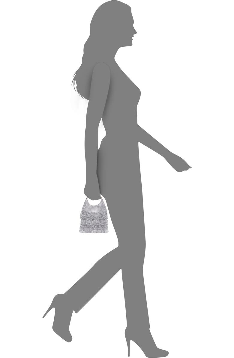 Nina Hippy Mesh Clutch, Alternate, color,