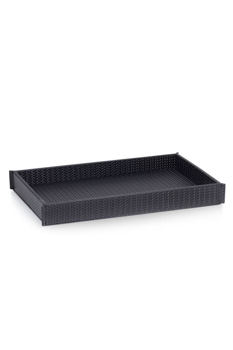 Piega Braid Black Tray, Main, color, BLACK