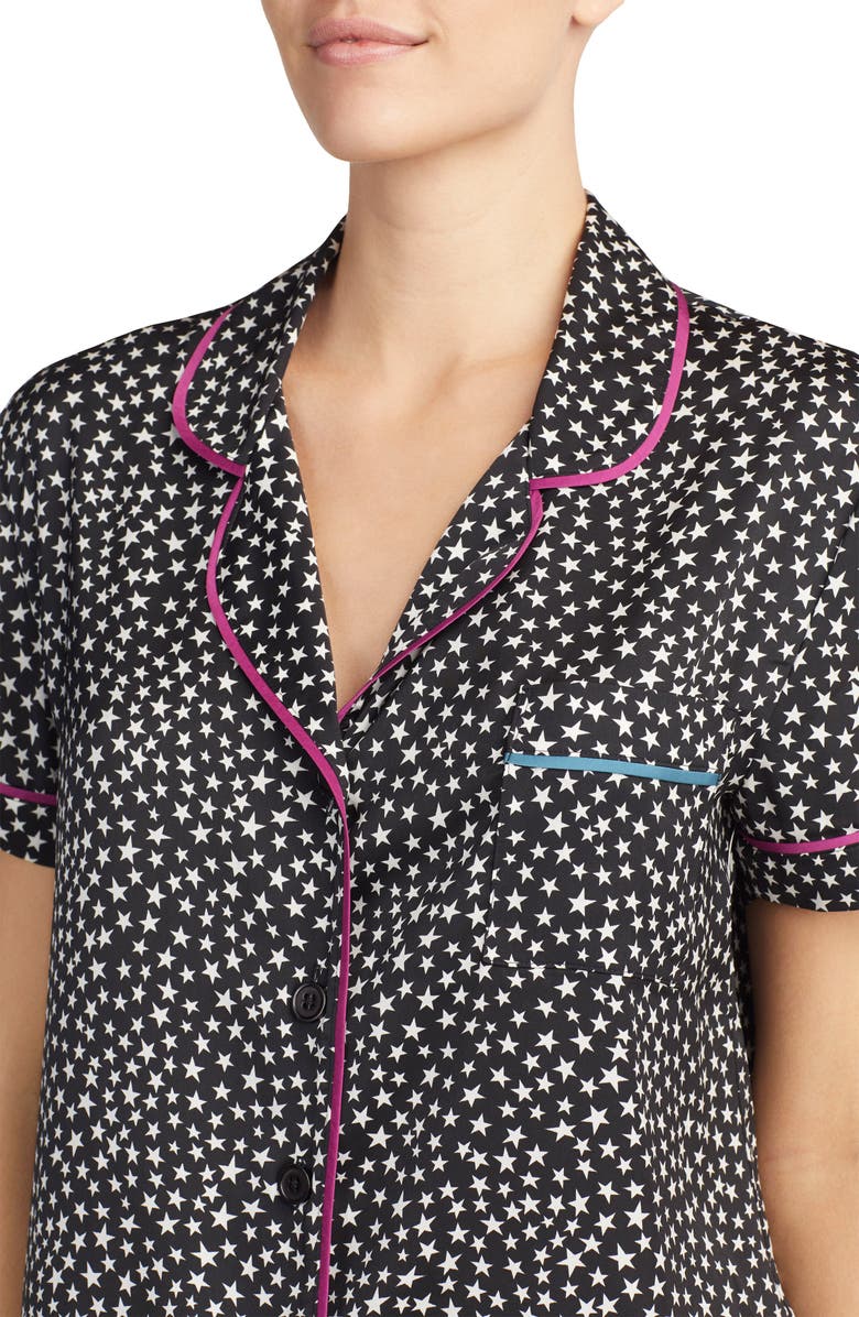 Room Service Pjs ROOM SERVICE Satin Pajama Top, Alternate, color,