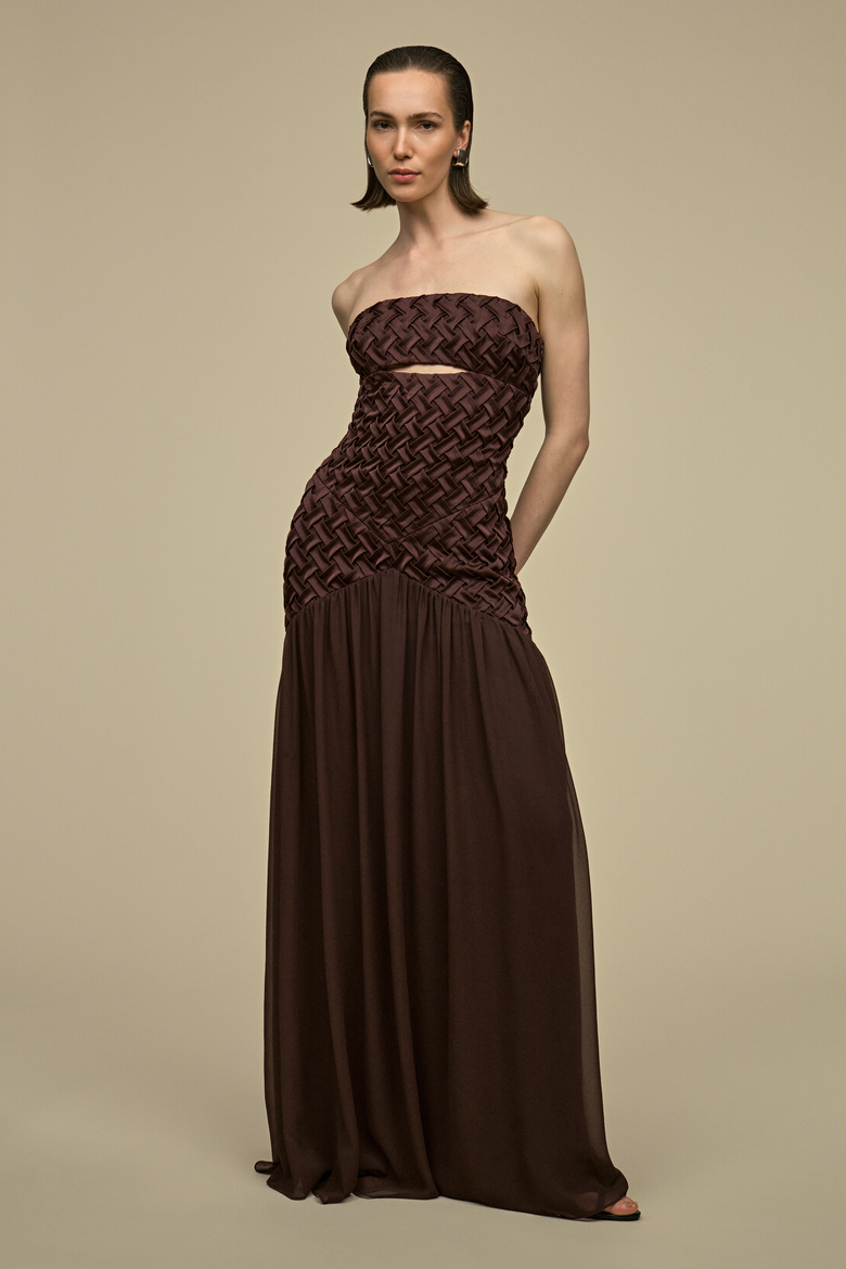Amara Gown, Alternate, color, Espresso
