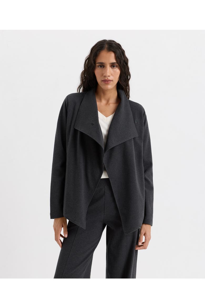 Organic Cotton Roam Soft Jacket, Main, color, Dark Charcoal Heather