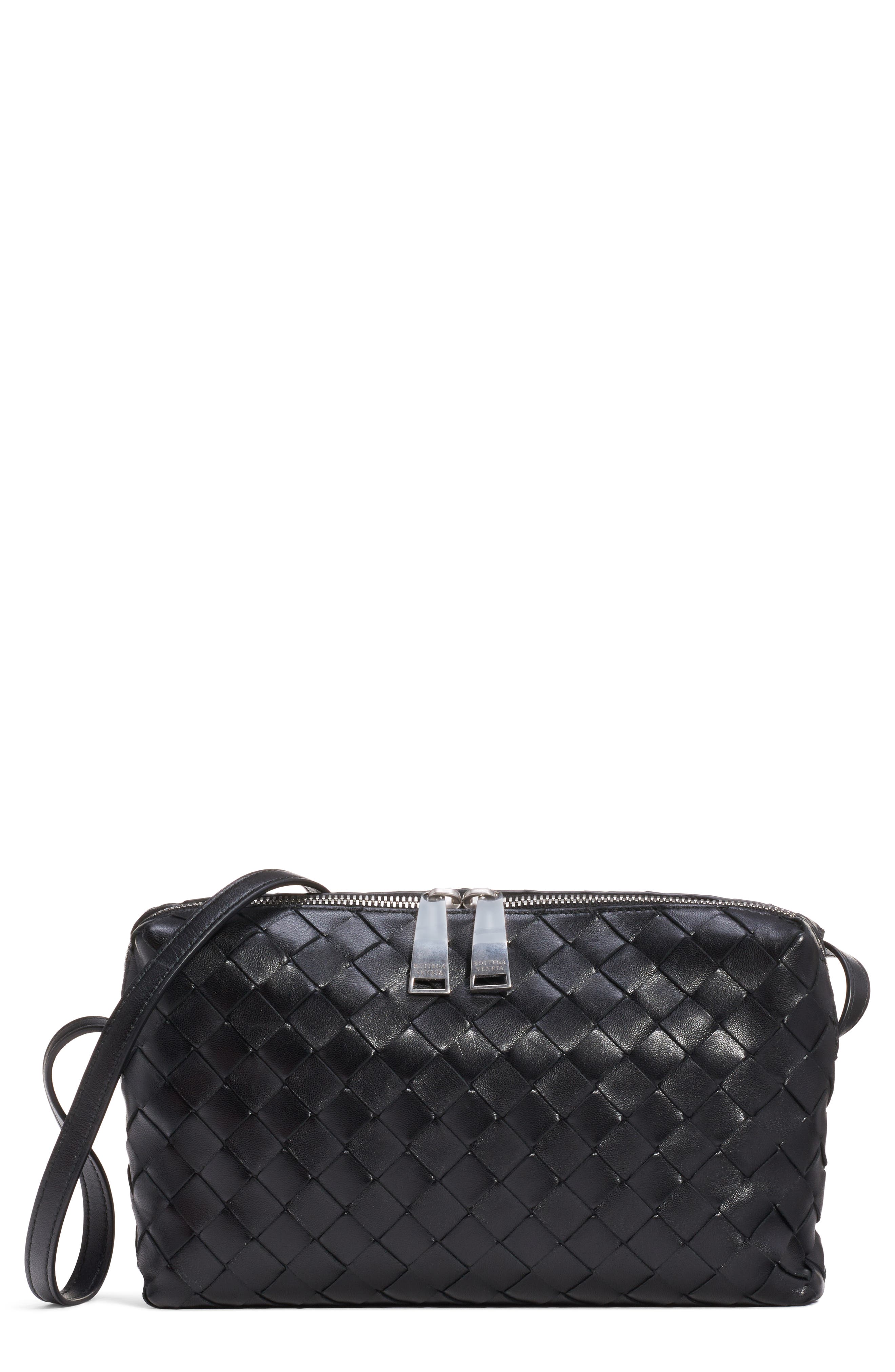 Bottega Veneta Intrecciato Leather Camera Bag, Main, color, 