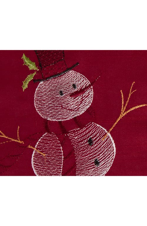 Design Imports Embroidered Square Table Topper In Multi