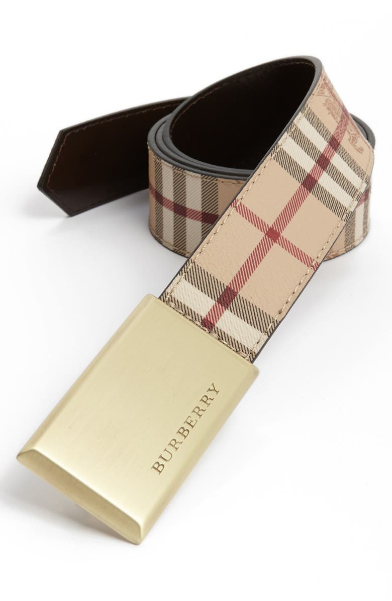 Burberry 'Barnsfield' Check Belt, Main, color,