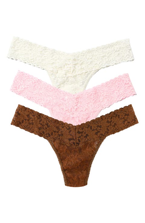 Ice Cream Low Rise Assorted 3-Pack Thongs