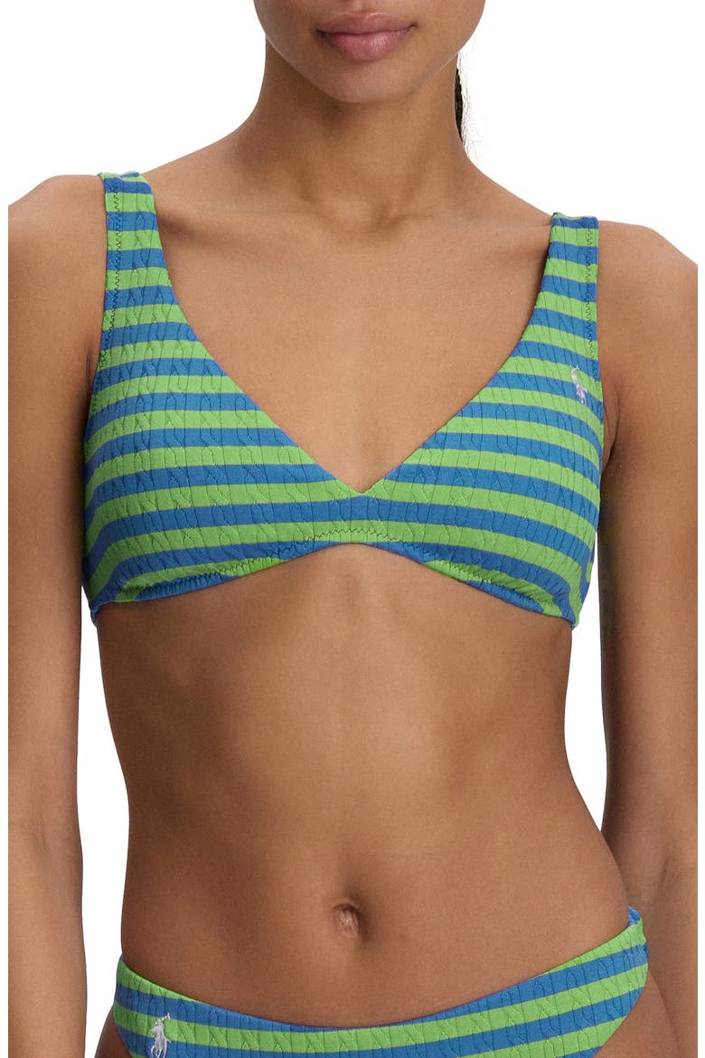 Stripe Bikini Top, Main, color, RIVIERA GREEN COLBY
