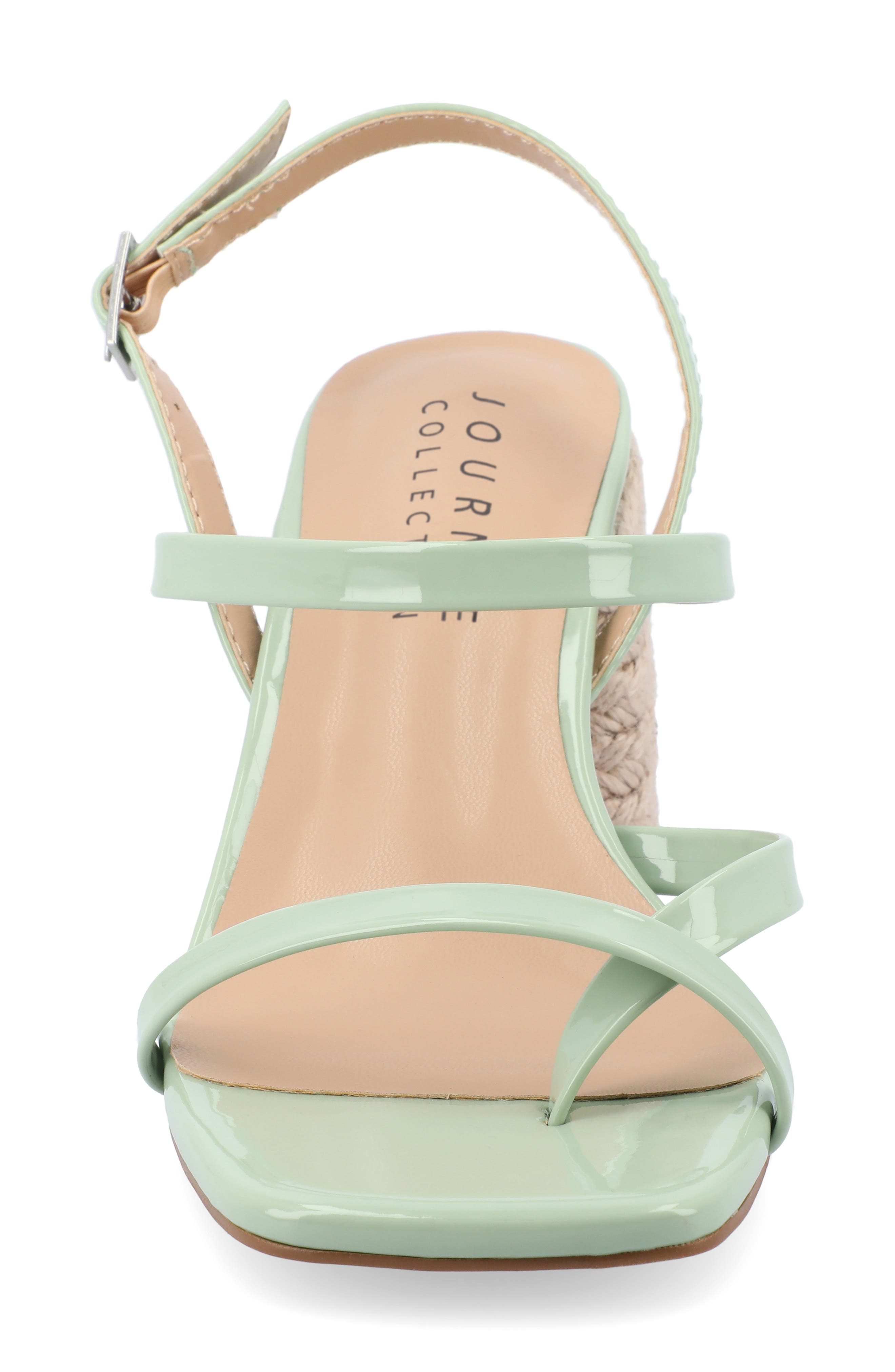Olivina Jute Block Heel Slingback Sandal, Alternate, color, SAGE