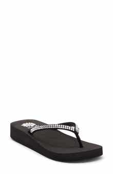 Yellow Box Premium Jello Flip Flop Jewelled Sandal
