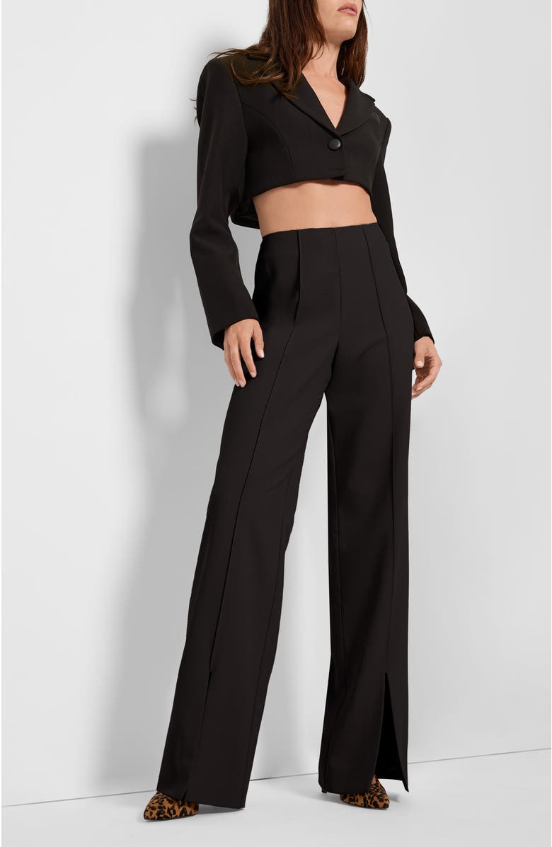 AS by DF Felice Straight Leg Trousers, Alternate, color, Black
