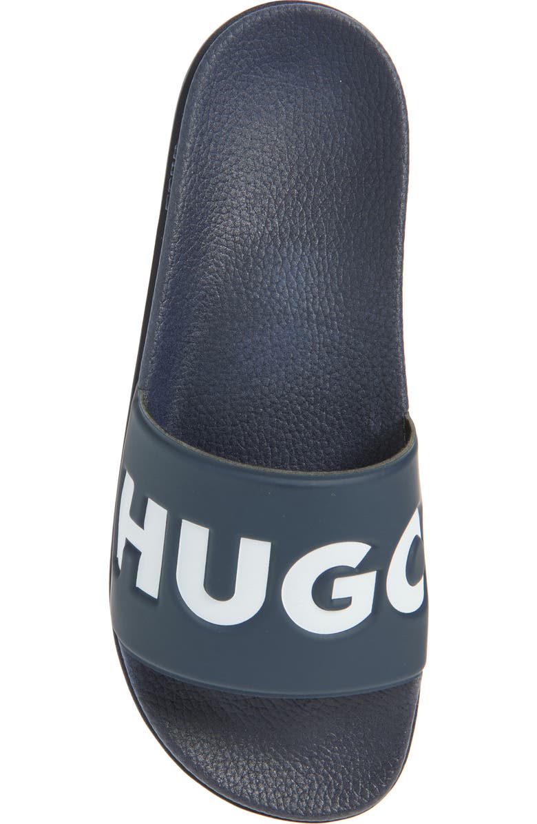 BOSS Logo Slide Sandal, Alternate, color, Dark Blue