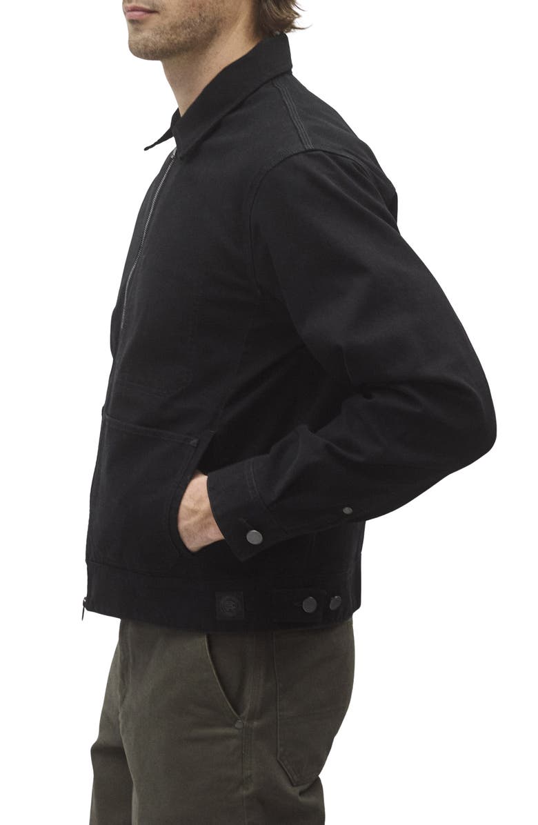 Reigning Champ Cotton Canvas Grounds Jacket, Alternate, color, Black